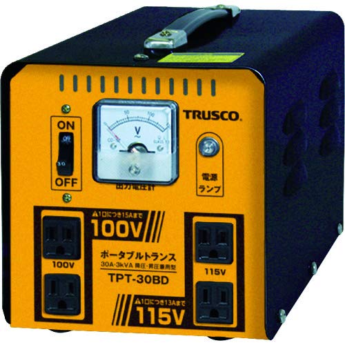 非メッキ3P仕様。115Vへの昇圧トランス(600Ｗ容量) 非メッキ3P仕様。115Vへの昇圧トランス(600W容量) 非メッキ3